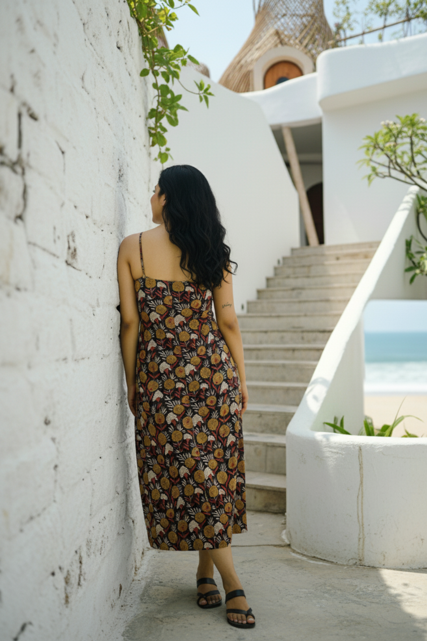 Oona Dress | Block Print Cotton Dress