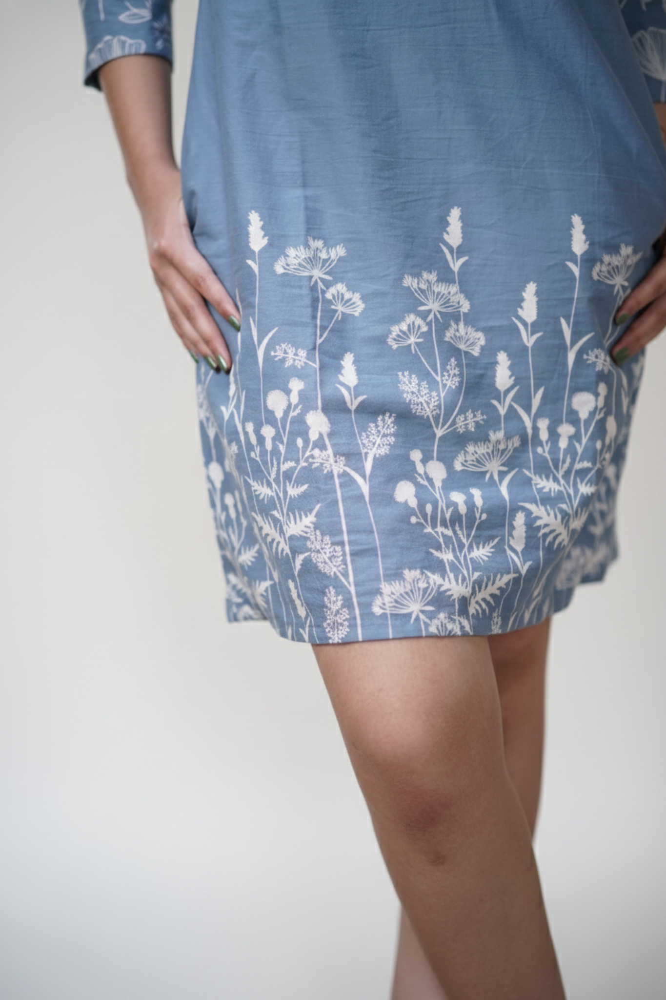 Anagha Dress | Printed Cotton Dress