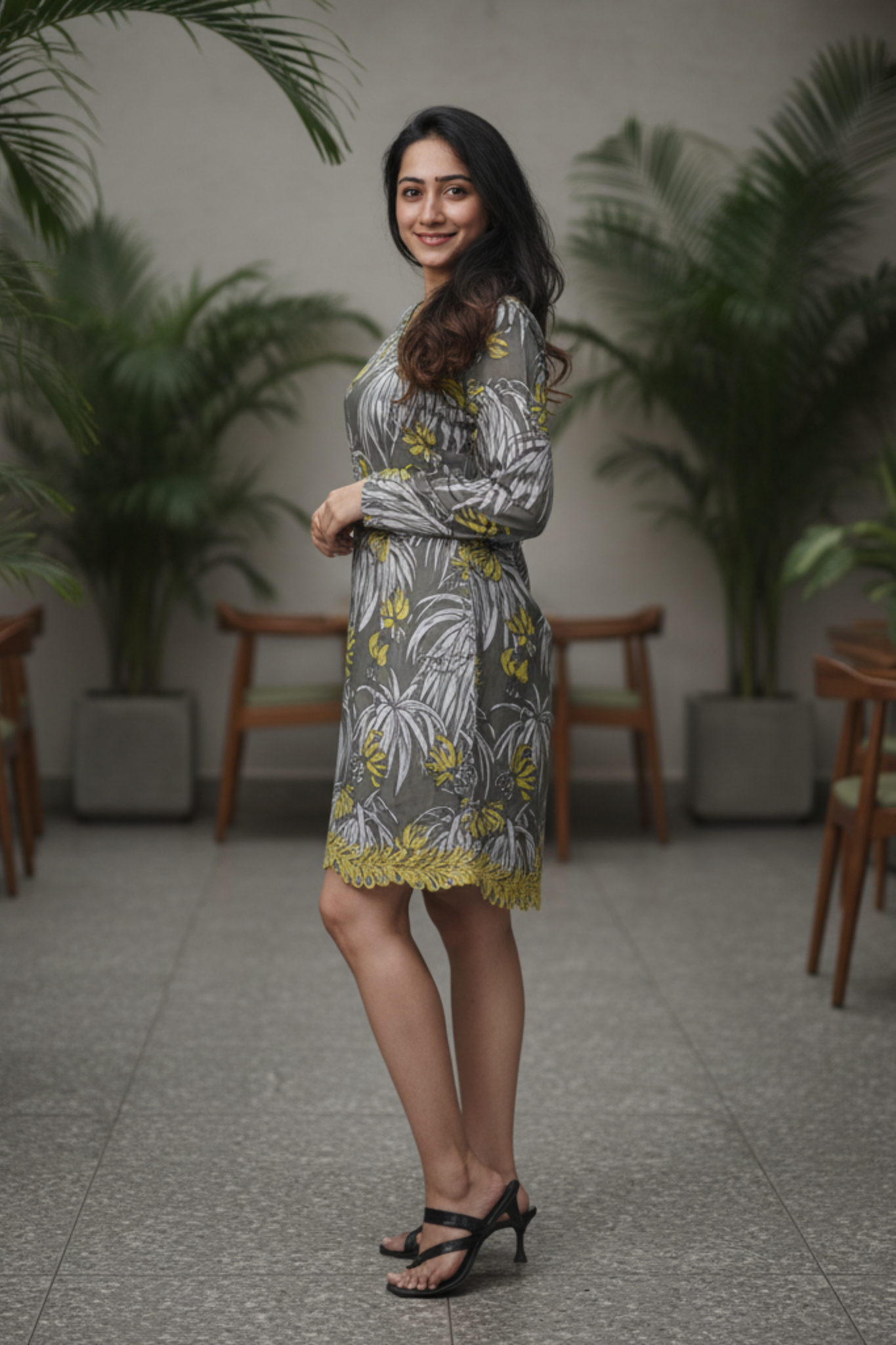 Daniela Dress | Cotton Satin Short Dress