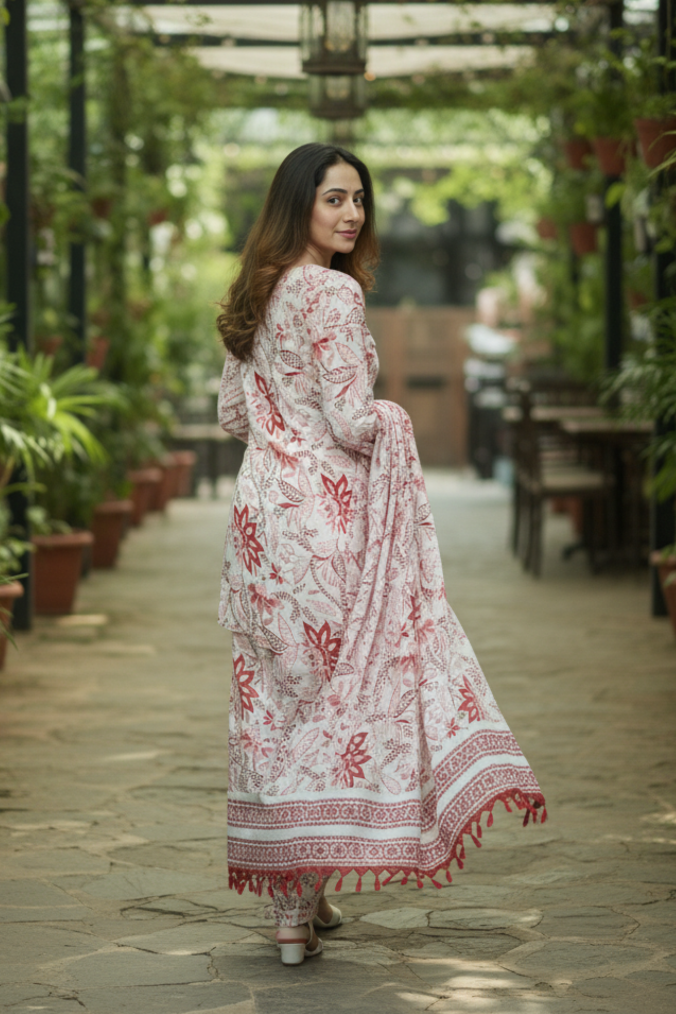 Aahana Co-ord Set | Block Print Kurta Set with Dupatta