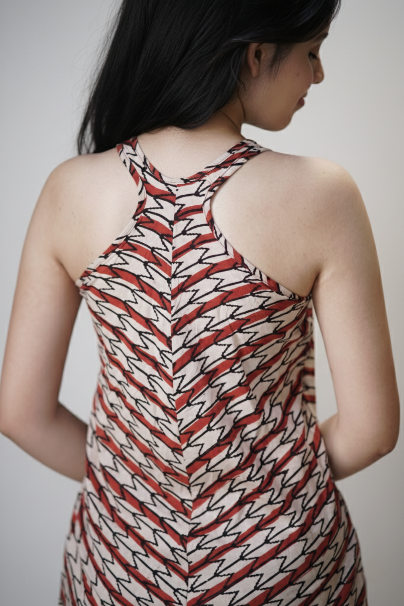 Ayra | Block Printed Cotton Bias-Cut Dress