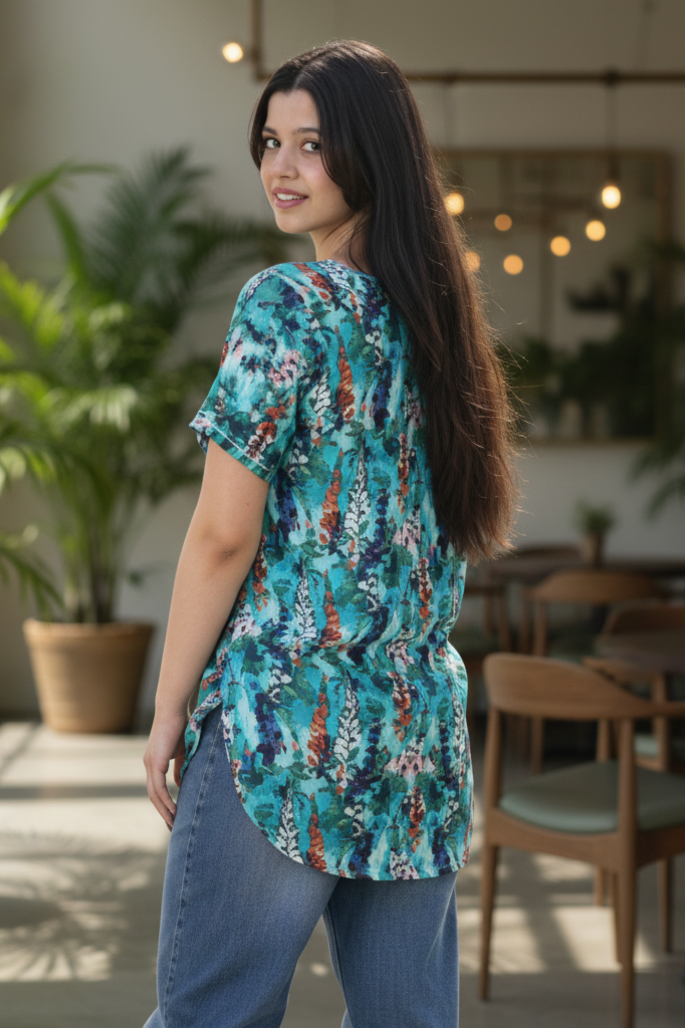 Mille Top | Asymmetric Cotton Rayon Top