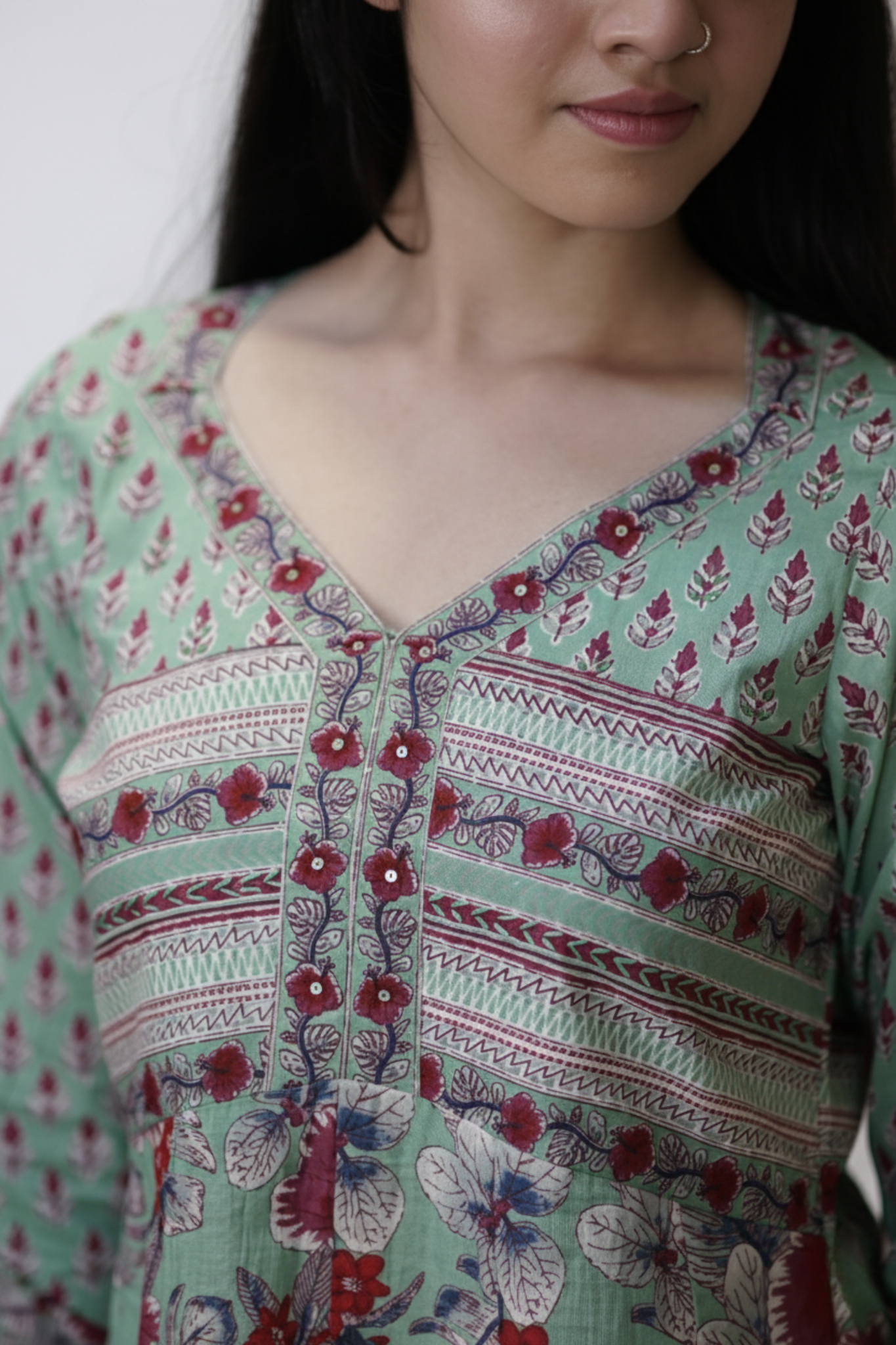 Adrika | Cotton Printed Anarkali