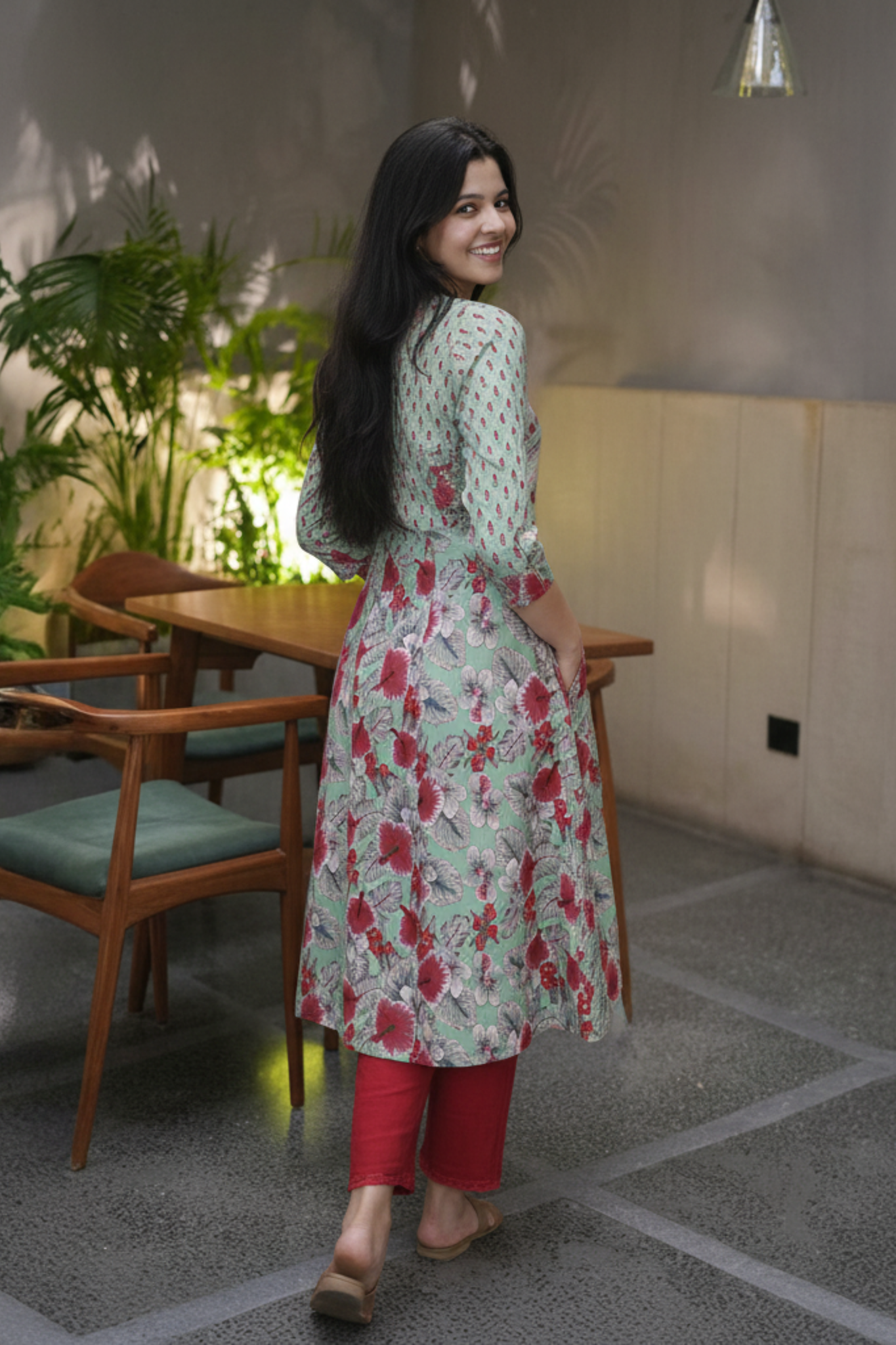 Adrika | Cotton Printed Anarkali