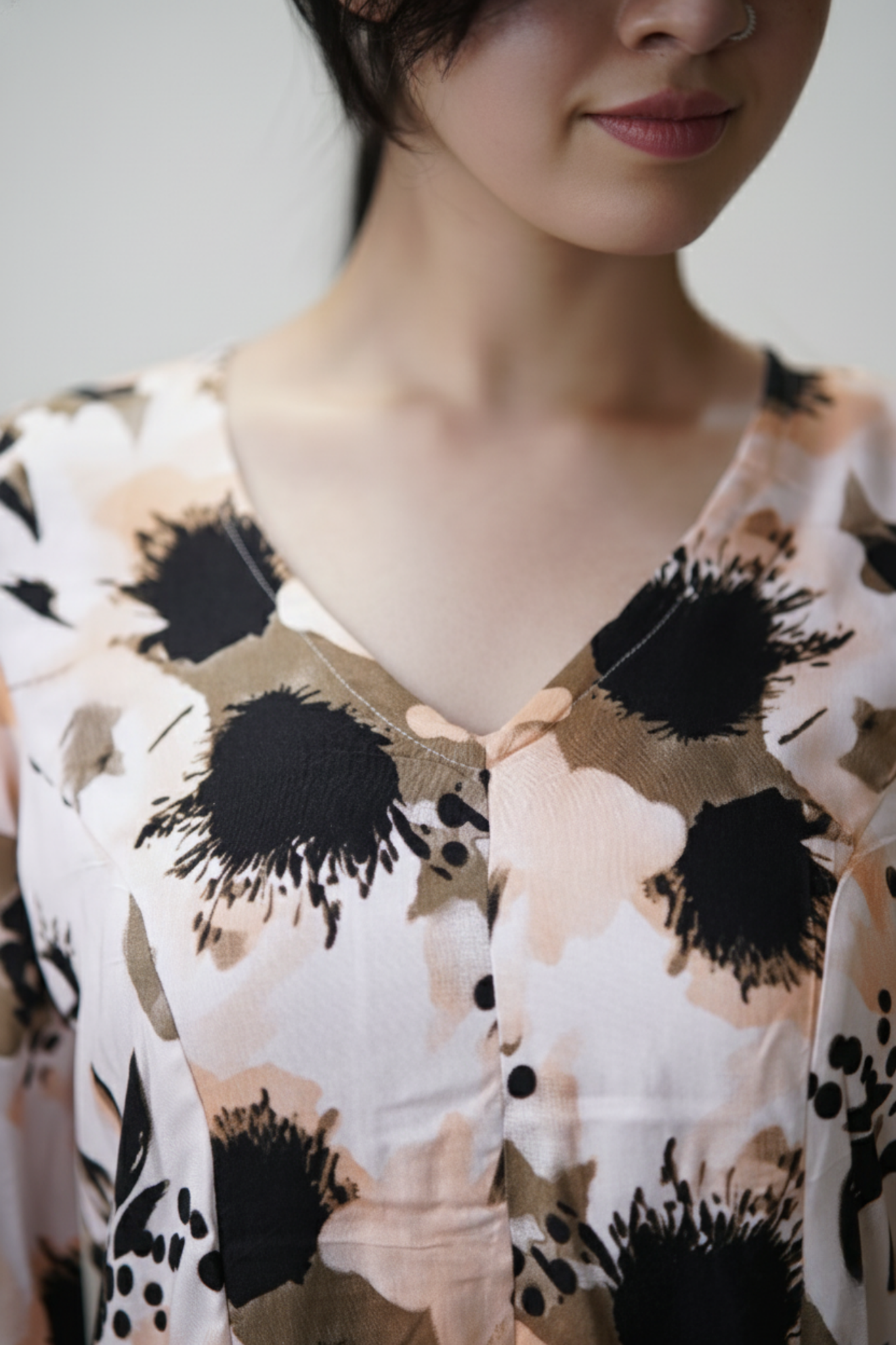 Serena | Cotton Rayon Flared Dress