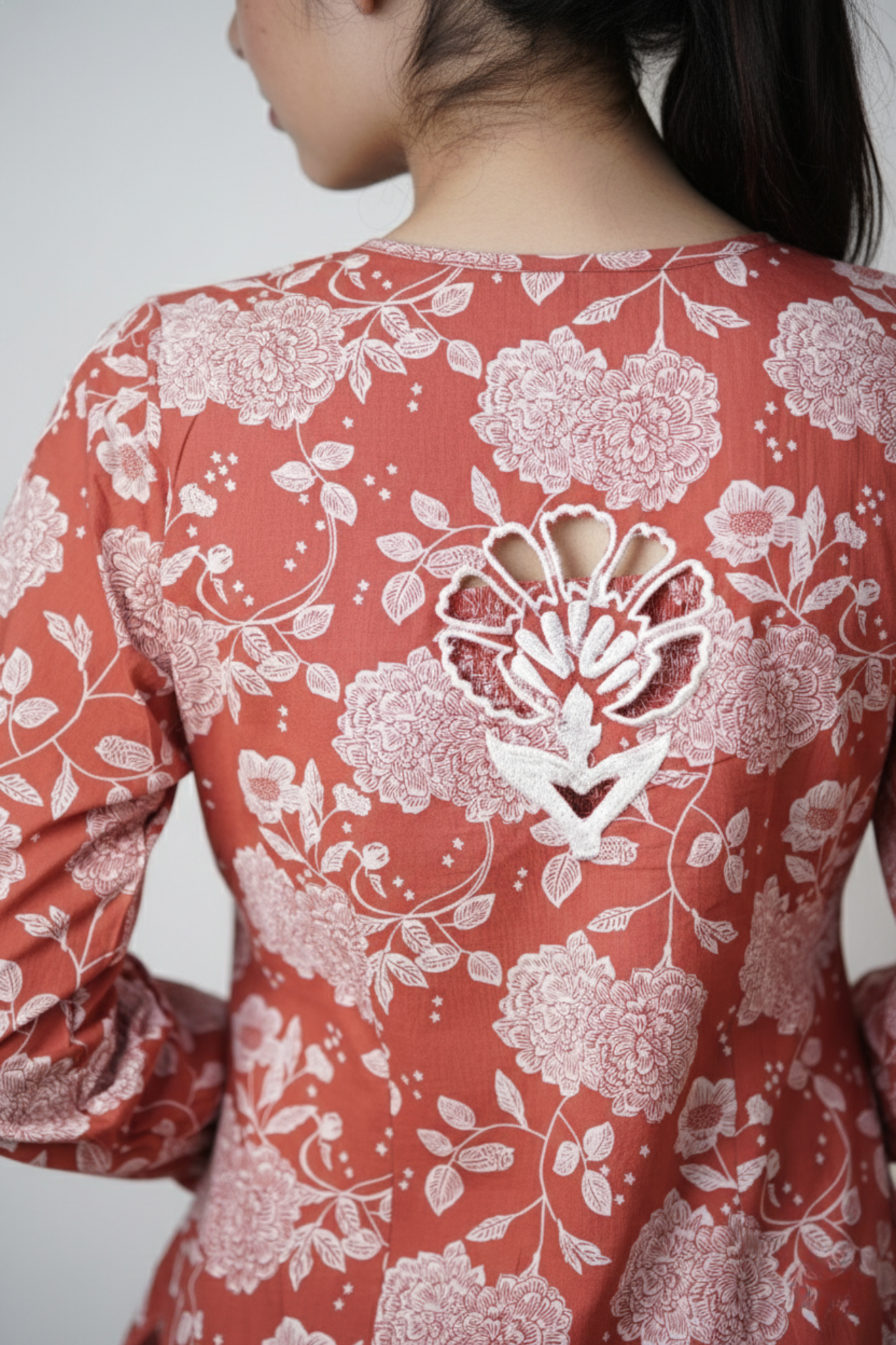 Anika | Cotton Printed 3-Piece Set with Jacket & Crop Top