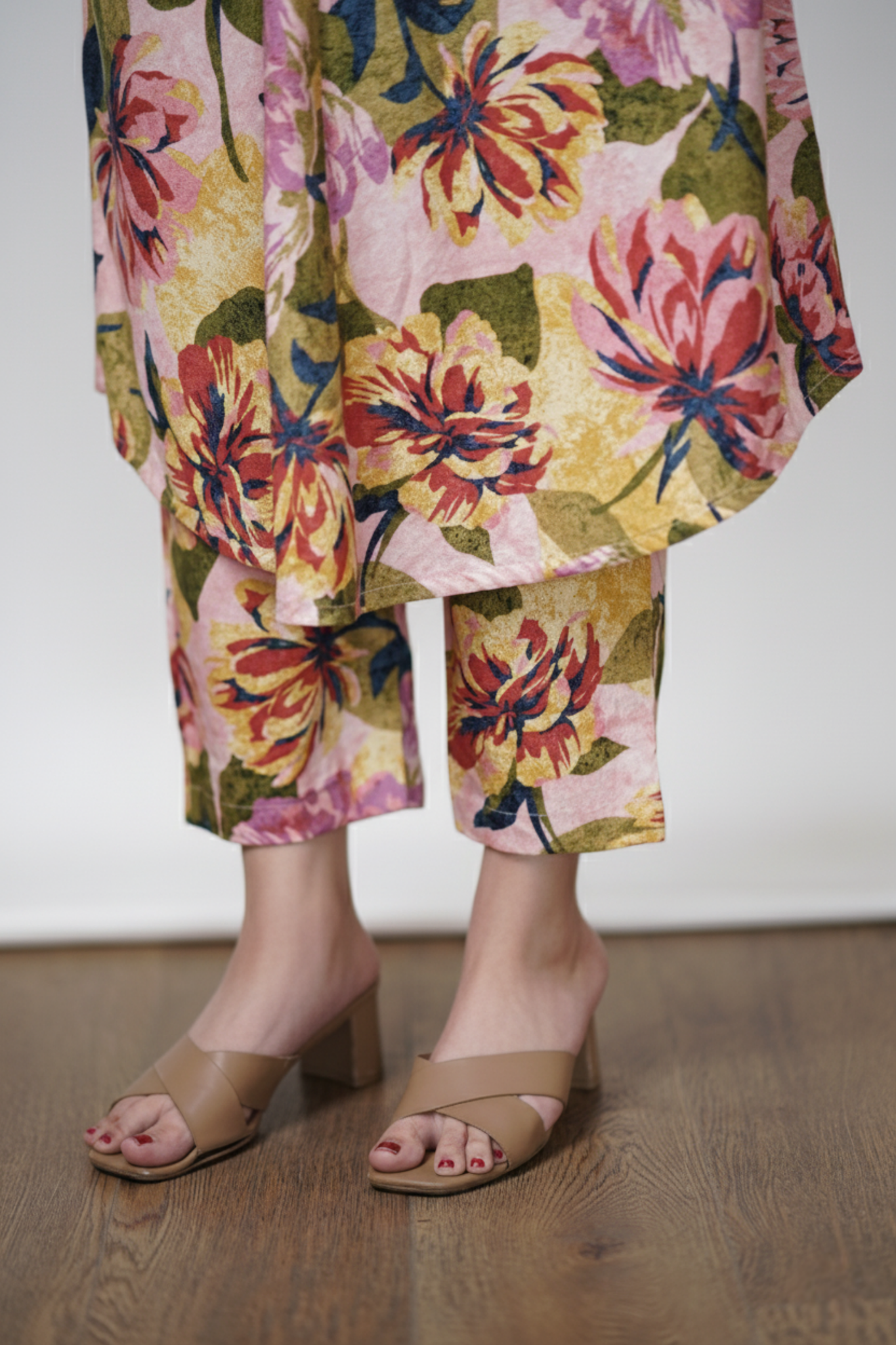 Praniti | Cotton Floral Print Co-ord Kurta Set