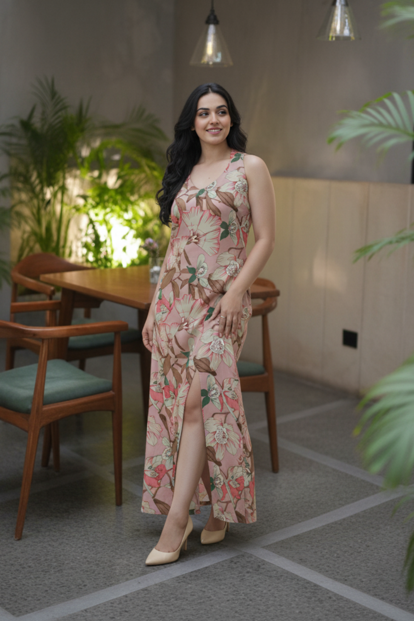 Shaarya Dress | Cotton Rayon Long Dress