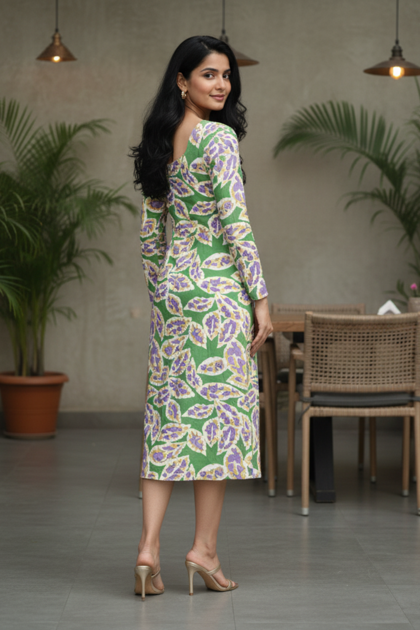 Varnika | Cotton Rayon Long Dress