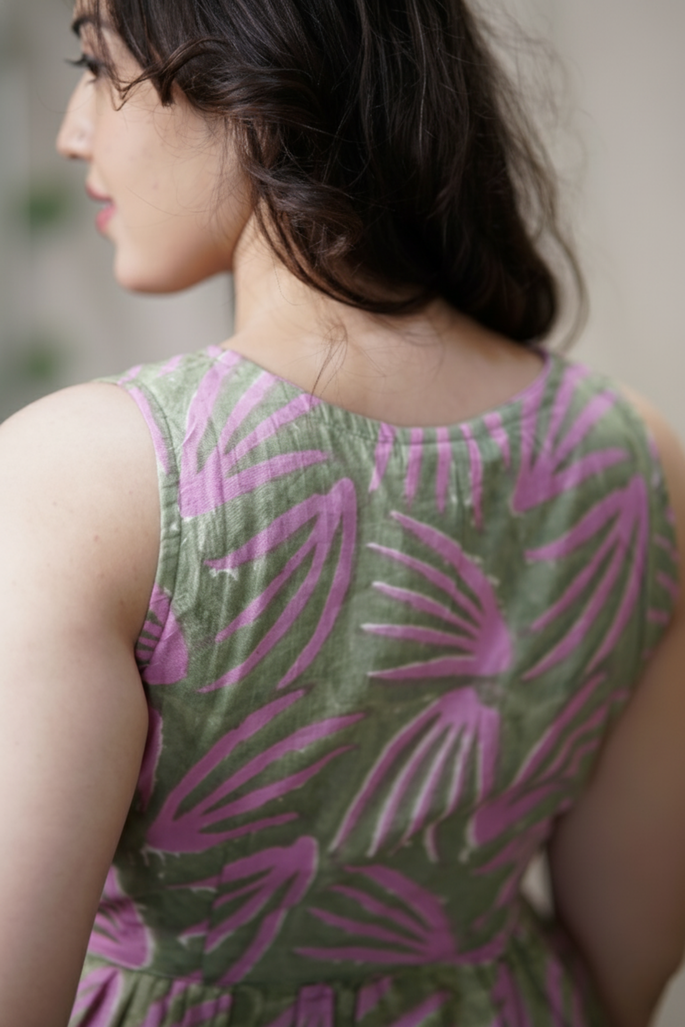 Meher Dress | Handblock Printed Mull Cotton Dress