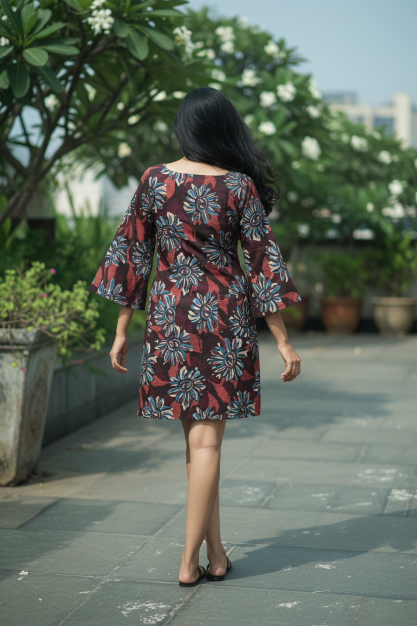 Kenya Dress | Cotton Cambric Short Dress