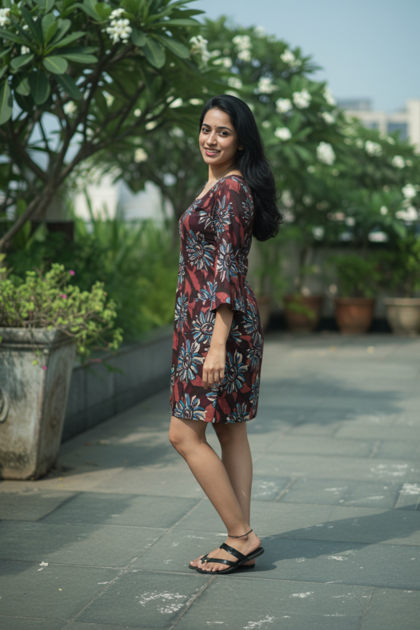 Kenya Dress | Cotton Cambric Short Dress