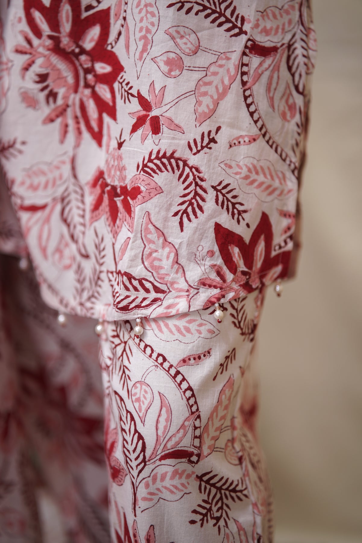 Aahana Co-ord Set | Block Print Kurta Set with Dupatta