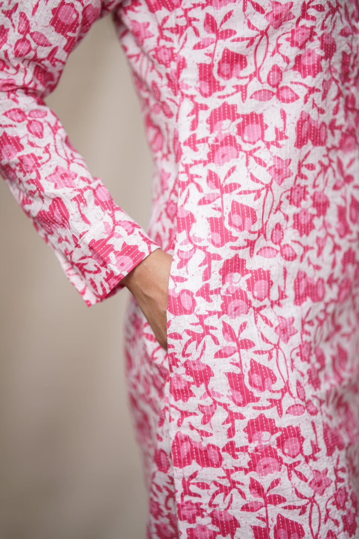 Ruhi Dress | Kantha Cotton Short Dress