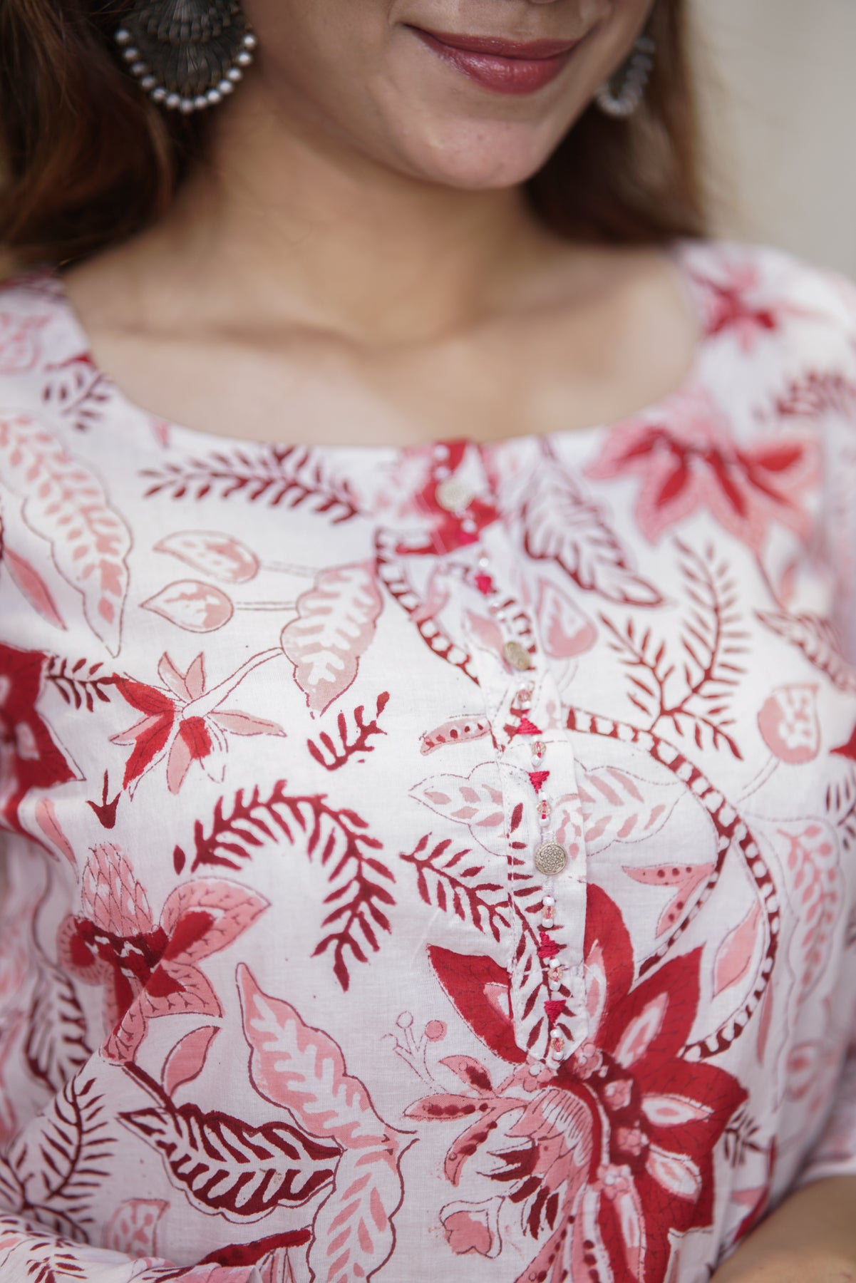 Aahana Co-ord Set | Block Print Kurta Set with Dupatta