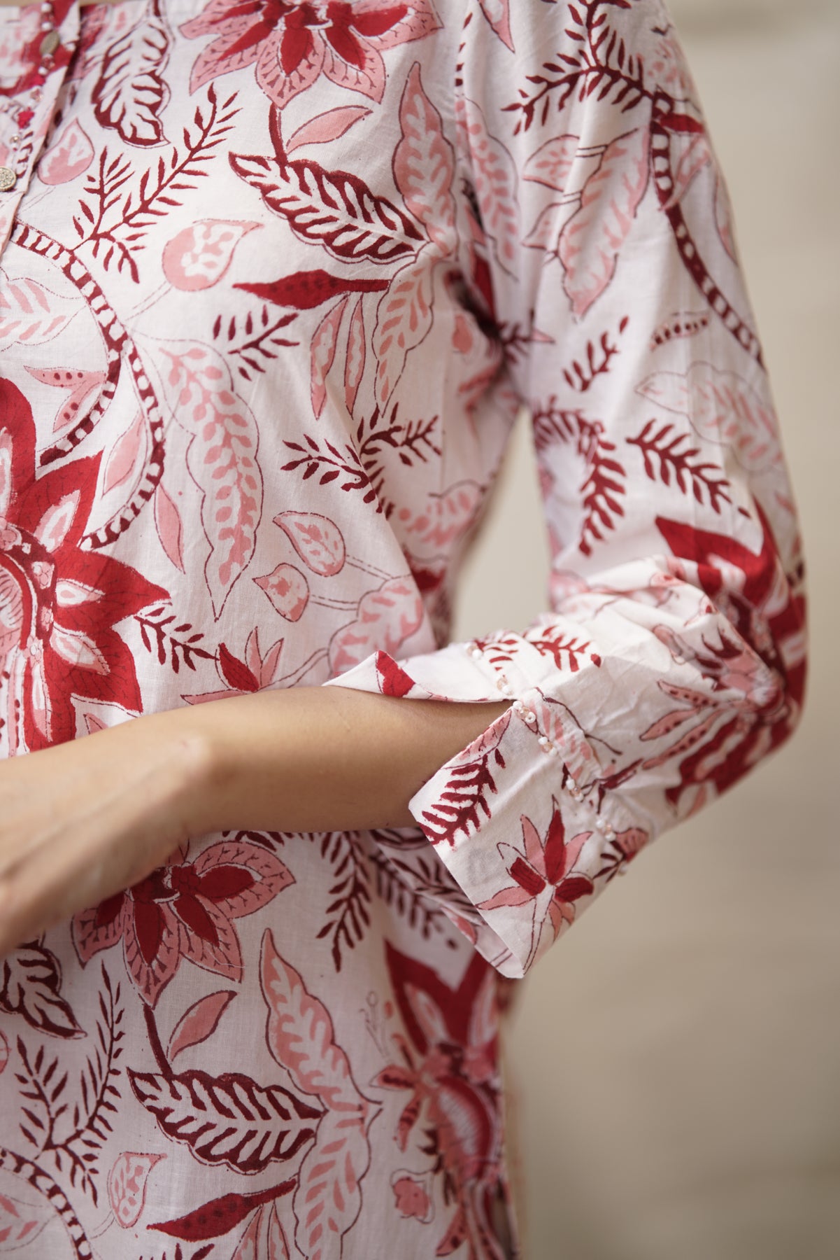 Aahana Co-ord Set | Block Print Kurta Set with Dupatta