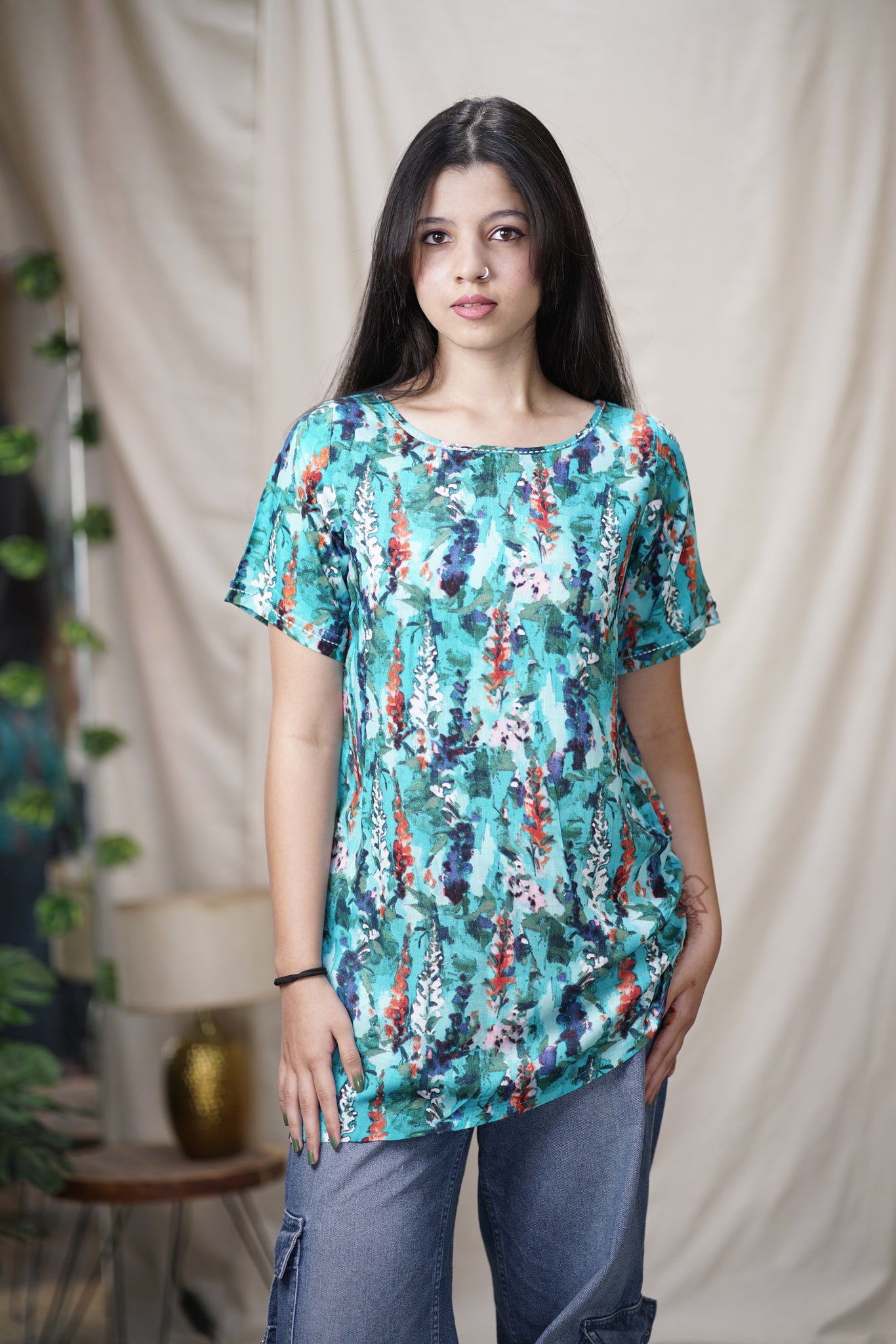 Mille Top | Asymmetric Cotton Rayon Top