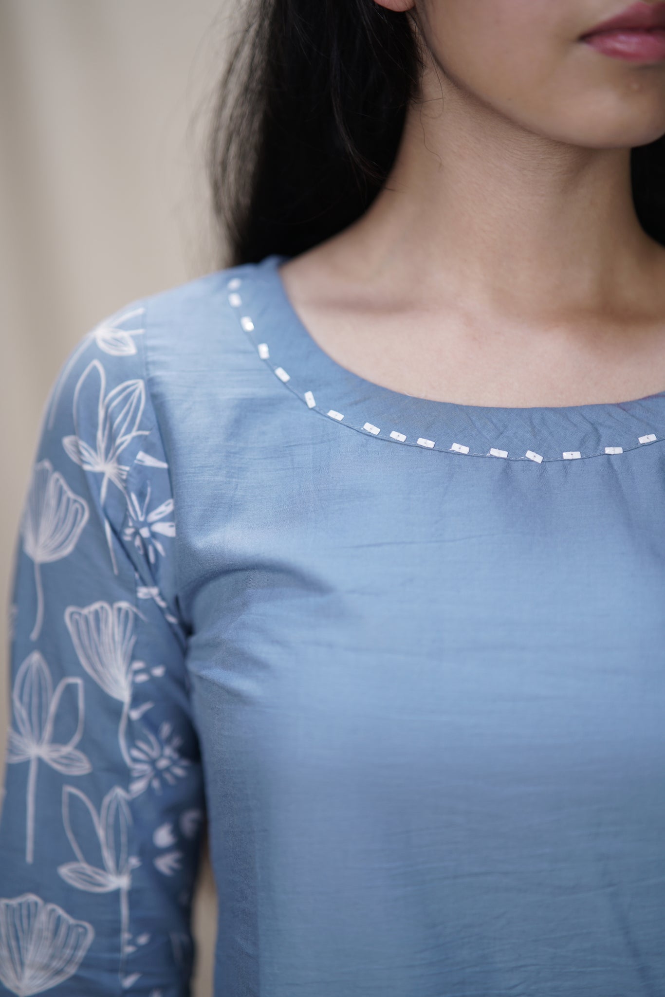Anagha Dress | Printed Cotton Dress