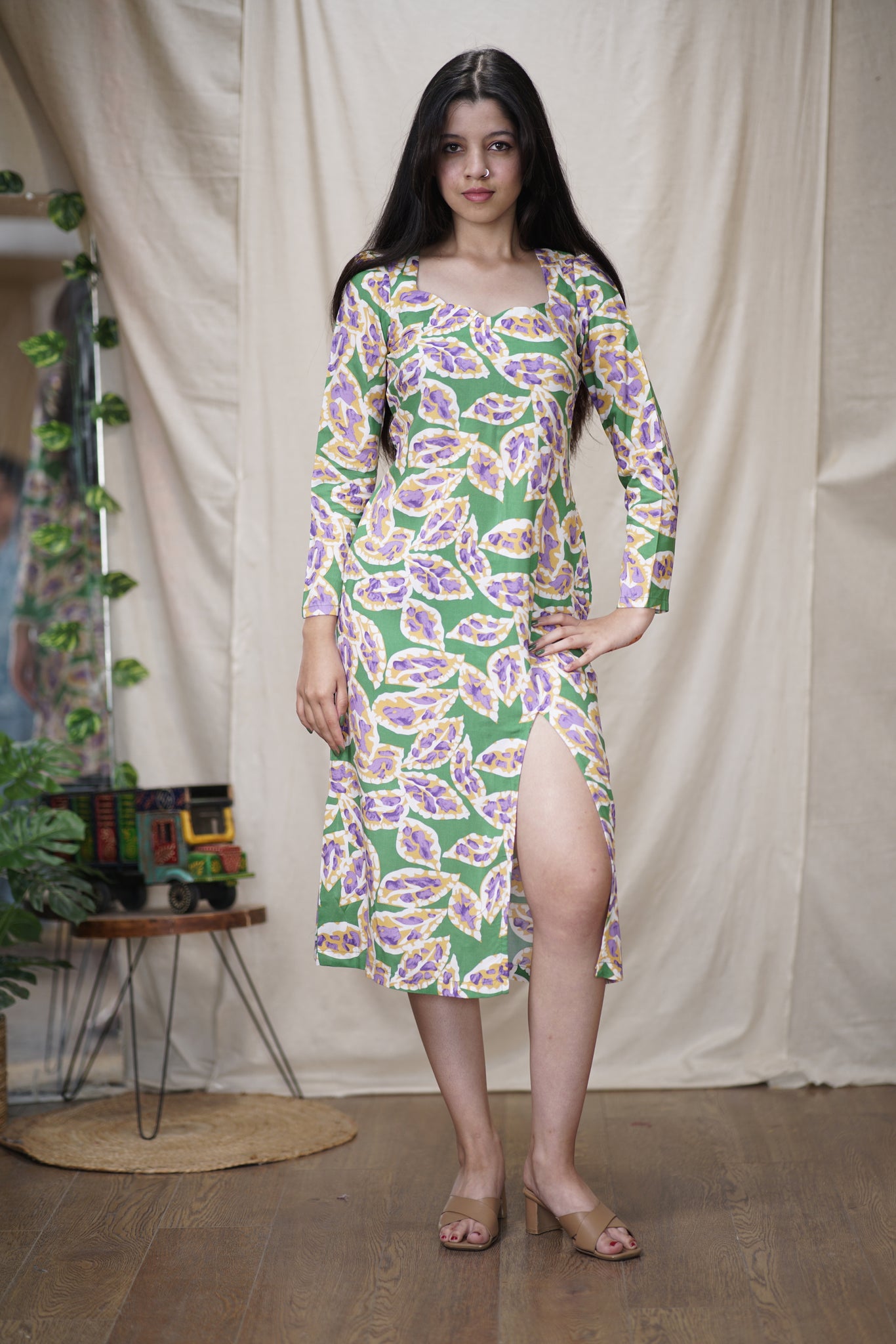 Varnika | Cotton Rayon Long Dress