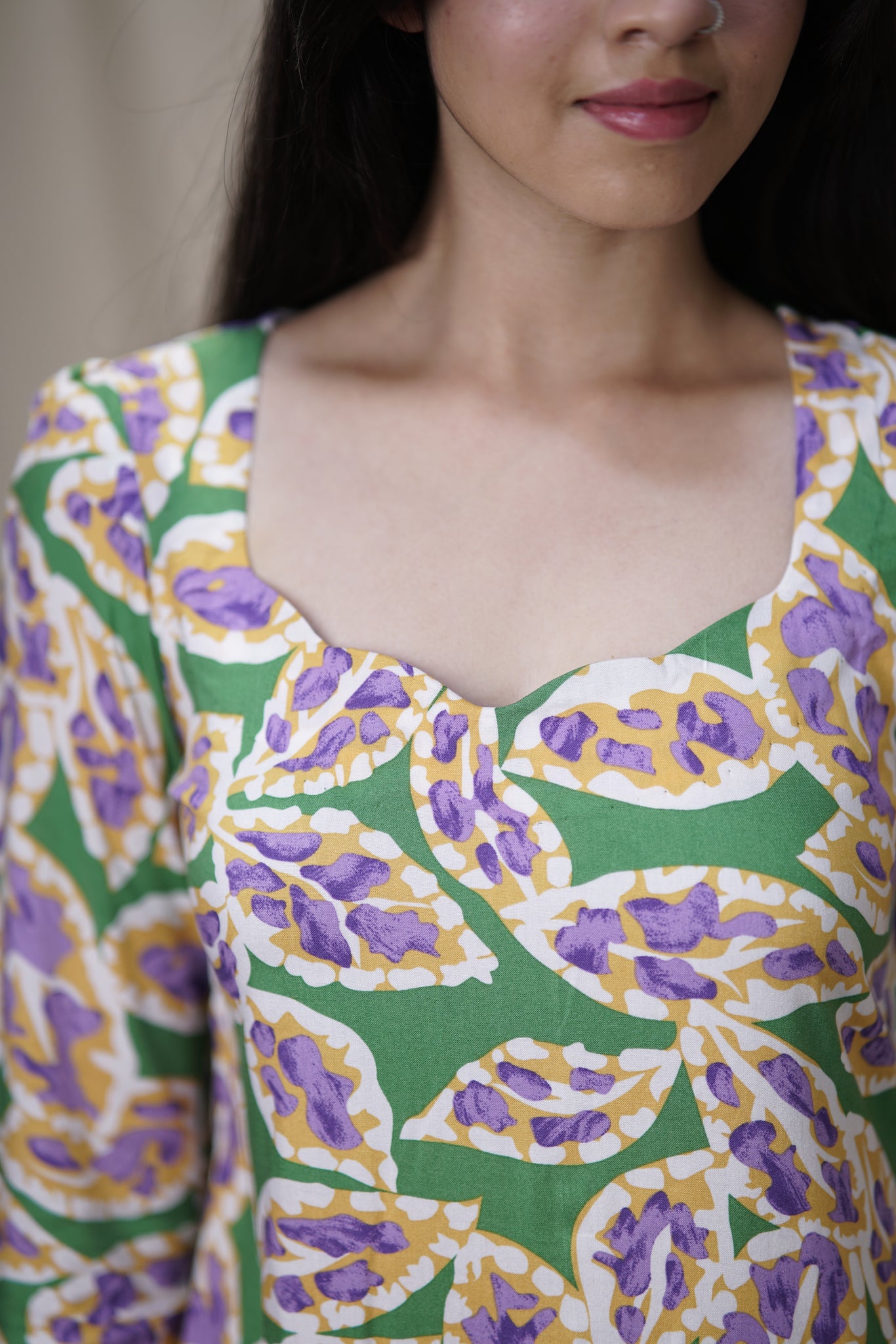 Varnika | Cotton Rayon Long Dress