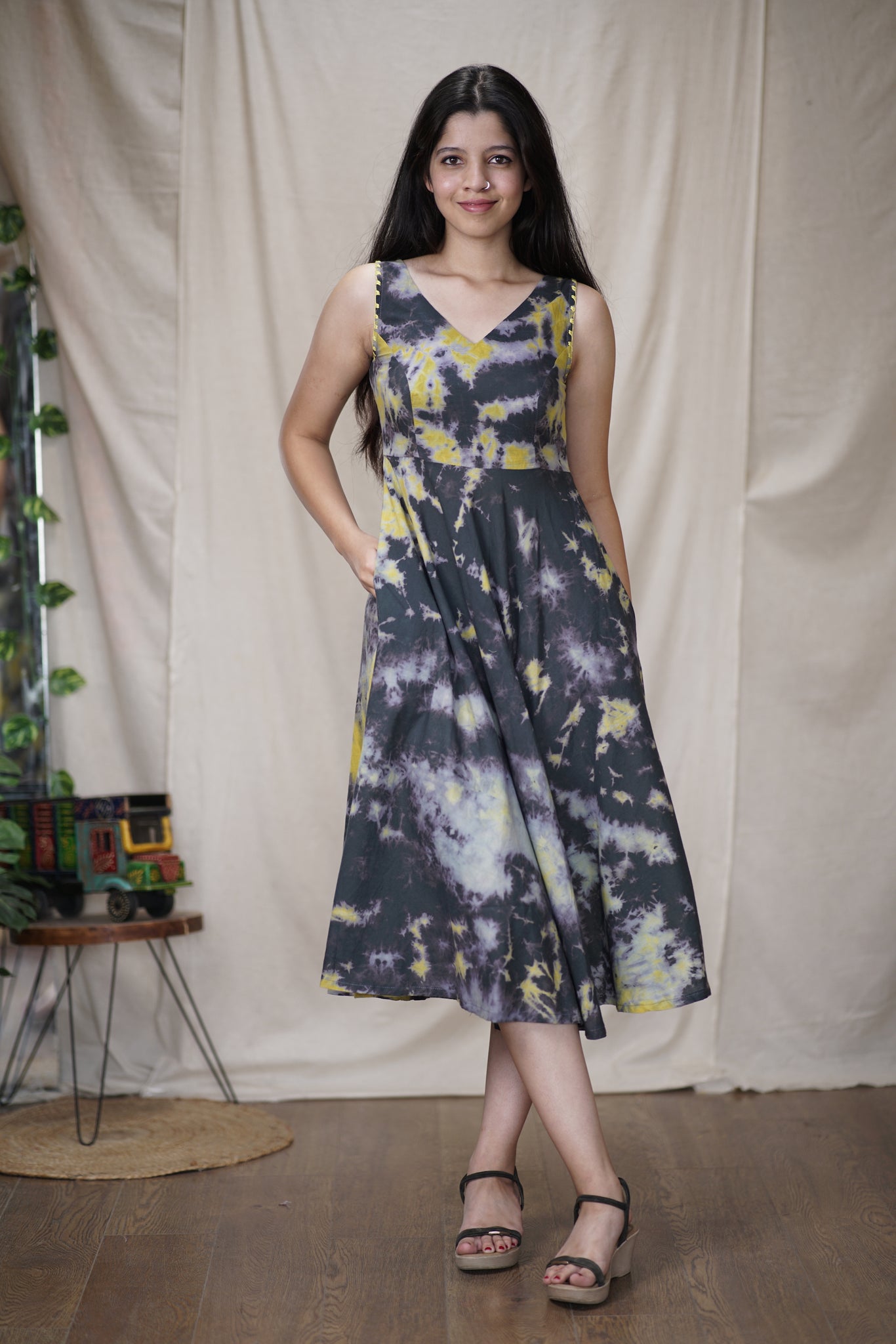 Moksha | Cotton Tie-Dye Dress